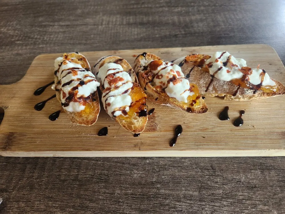 Peach Crostini